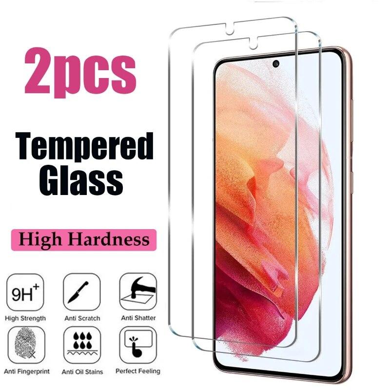 2 шт. закаленное стекло для Samsung Galaxy A14 A54 A53 A13 A33 A34 A52S 5G Защитная пленка для экрана для Samsung A52 A73 A21S A51 A72 стекло