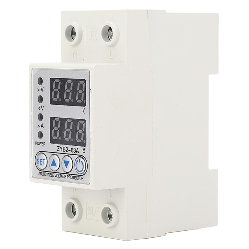 Защитник напряжения тока с автоматическим сбросом и цифровым дисплеем. Устройство защиты от перенапряжения и понижения напряжения для дома H