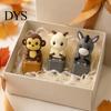 Keyboard Fidget Toy with Light Sound Animal Sound, Rechargeable Cow Goat Tactile Feedback Office Desk Monkey Pigeon Finger Clicker, Push Button