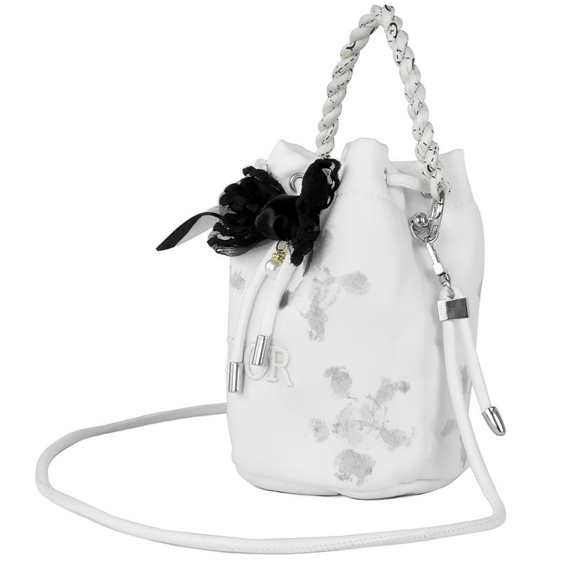 Dior Сумка белый лунный гибискус
