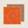 POBING Hand Rolled Twill Silk Scarf Women Horse Head Double Print Square Scarves Wraps Echarpes Foulards Femme Hijab 90CM