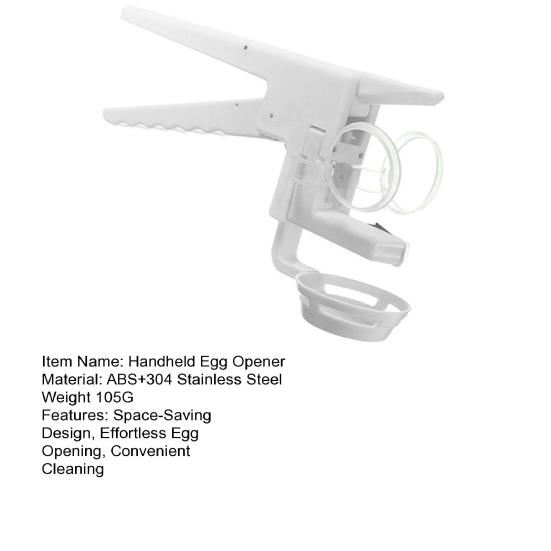 Инструмент для разбивания яиц Ручной открывалка для яиц Одноручный разбиватель яиц Открывалка для скорлупы яиц Разделитель яиц Кухонный гаджет