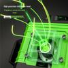 Green Light Laser 8/12/16 High-Precision Infrared Level for Walls/Floors