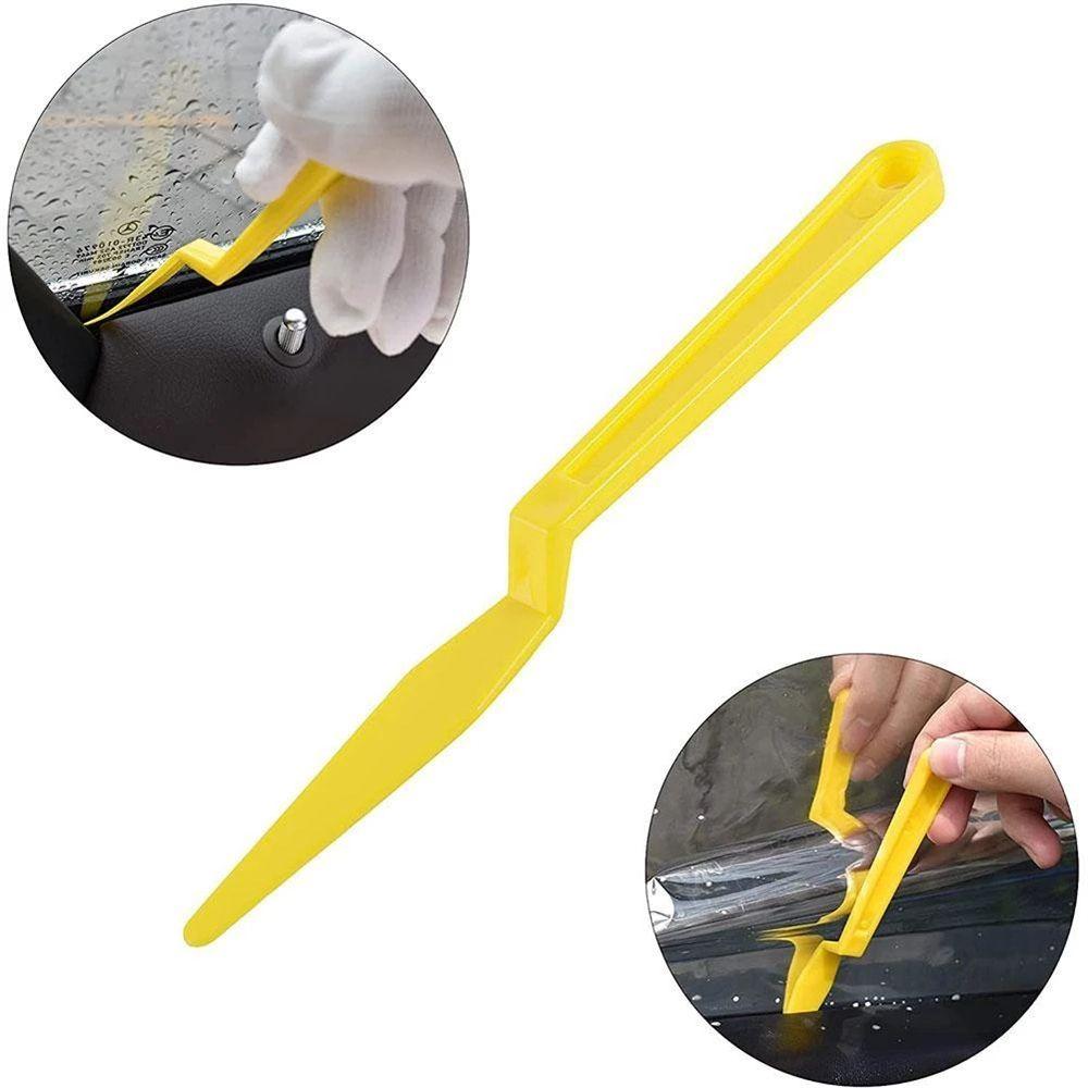 Carbon Fiber Sticker Squeegees Cutter Car Window Tint Tool Wrapping Aid Tool Squeegee Scraper
