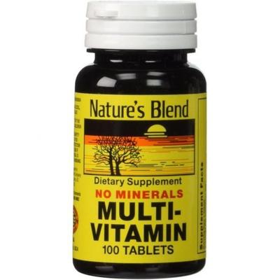 Мультивитамины Nature's Blend без минералов - 100 таб.
