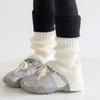 Color Blocking Children's Leg Warmers Japanese Style Kids Long Socks Knitted Foot Cover  Girls