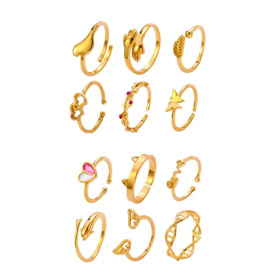 6шт кольца на палец ноги ювелирные изделия с открытием сердца регулируемые яркие блестящие кольца на палец ноги для пляжа