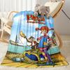 Girl Near House. Blanket Ultra-Soft Suitable for Bed Sofa Chair All-Season Use Modern Style Ideal Gift for Friends Family Couples Picnic