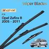Передние и задние щетки стеклоочистителя для Chevrolet Vauxhall Opel Zafira B 2005 - 2011 2010 2009 2008 Аксессуары Щетки для лобового стекла