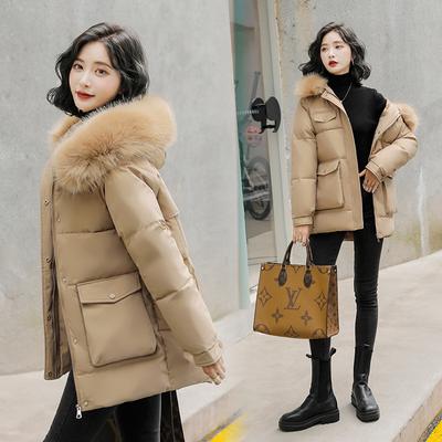 Зимняя хлопковая стеганая куртка Женское пальто Parker Свободная хлопковая стеганая куртка