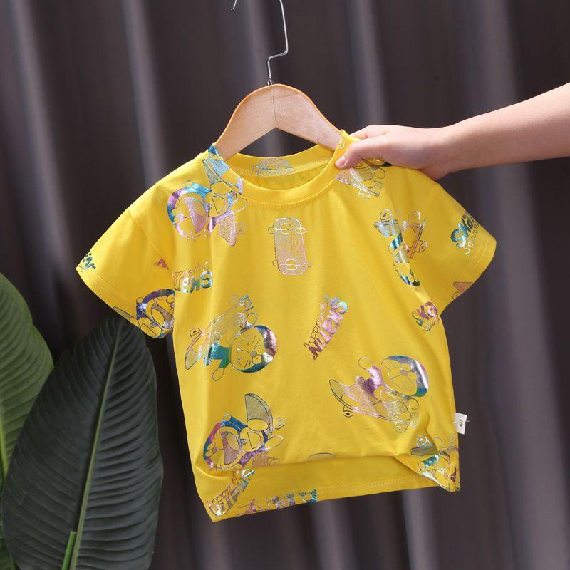 Boys' Short Sleeved Summer Clothes Baby's T-shirt Thin Design Boys' and Girls' Baby Tops for Summer