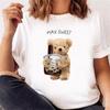 Cool Bear Cartoon Pattern T-shirt Women Tops Summer Vigorous Lovely Harajuku Female Fashion Tees Ladies Shirt