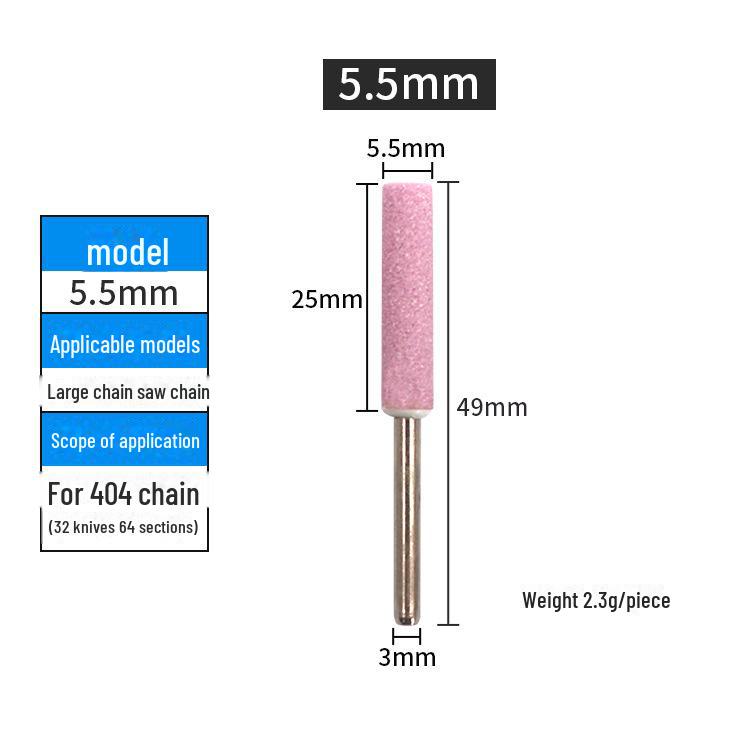 Заточная головка для электрической цепной пилы с хромированным корундовым кругом