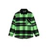 Badfive Sports Basketball Series Plaid Loose Long Sleeve Shirt Men Tops Green ASHS005-1