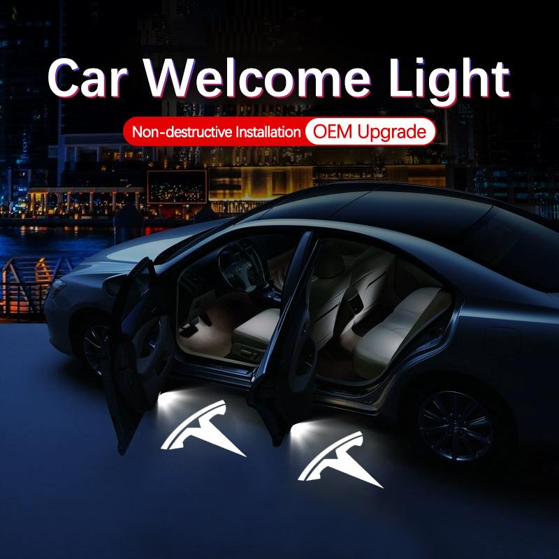 LED Car Door Interior Light Bulbs Decoration Lamp Auto Accessories For Tesla Model 3 Model Y Model S Model X