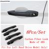 Car Side Door Handle Decoration Protection Cover Trim For Mitsubishi Outlander  - 2025 ABS Chrome / Carbon Fiber Accessories