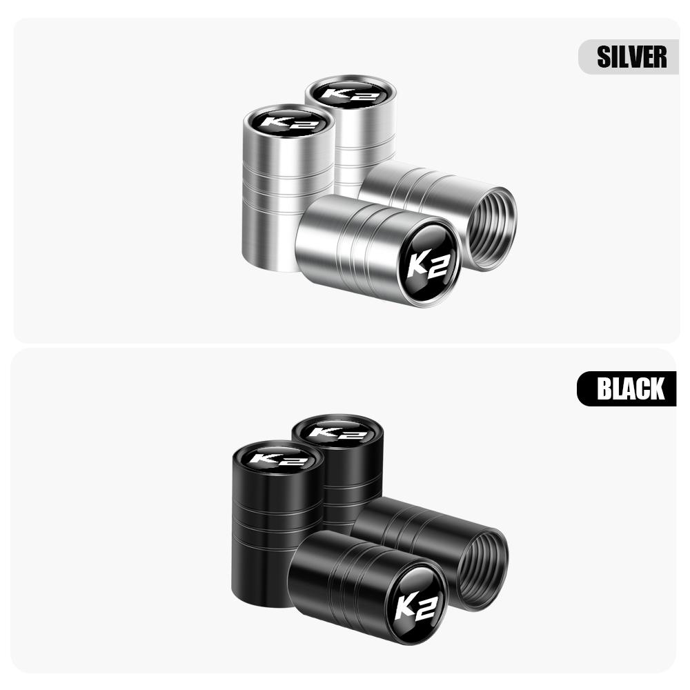 AABIW1 Car Styling Metal Alloy Wheel Tire Air Valve Dust Caps Rim Accessories For Kia Sportage 3 Rio K2 K5 Ceed Carnival Picanto Soul