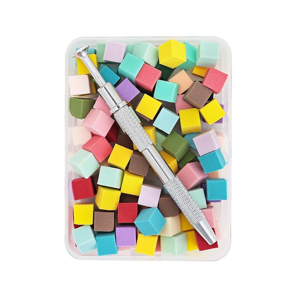 Coloring Stamping Gradient Nail Sponge Set Soft High Rebound Nail Stamper Sponge Nail Care Square DIY Manicure Makeup Sponge
