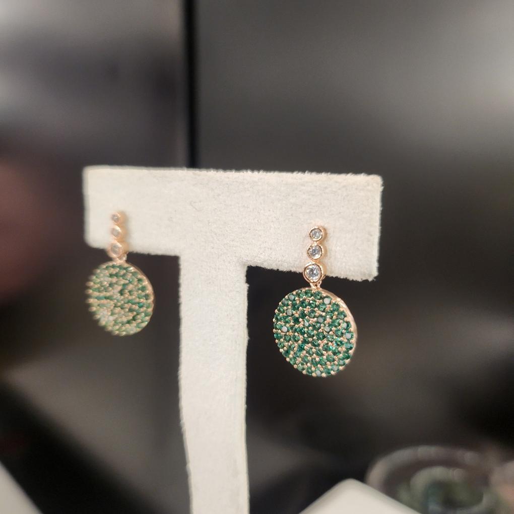 ARTRIA One Swallow Drop E Silver Needle Earrings EGSERKK0002EMF