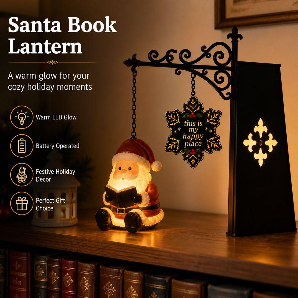 Festive Style Bookshelf LED Lamp Snowman Santa Reindeer Hanging Figurine Lamp Bookshelf Decoration
