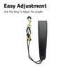   Saxophone Neck Strap Soft Leather Padded Sax Strap with Metal Hook for Saxophones Clarinets