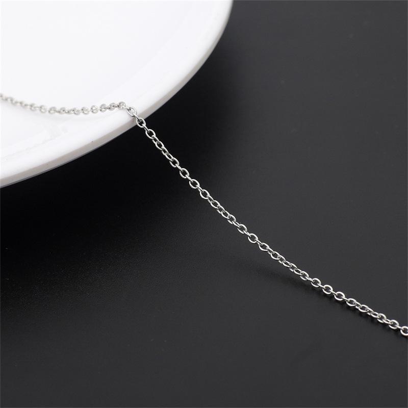 Тонкая цепочка из нержавеющей стали 304 и титановой стали для украшений, брелока, рекламной доски или сумки