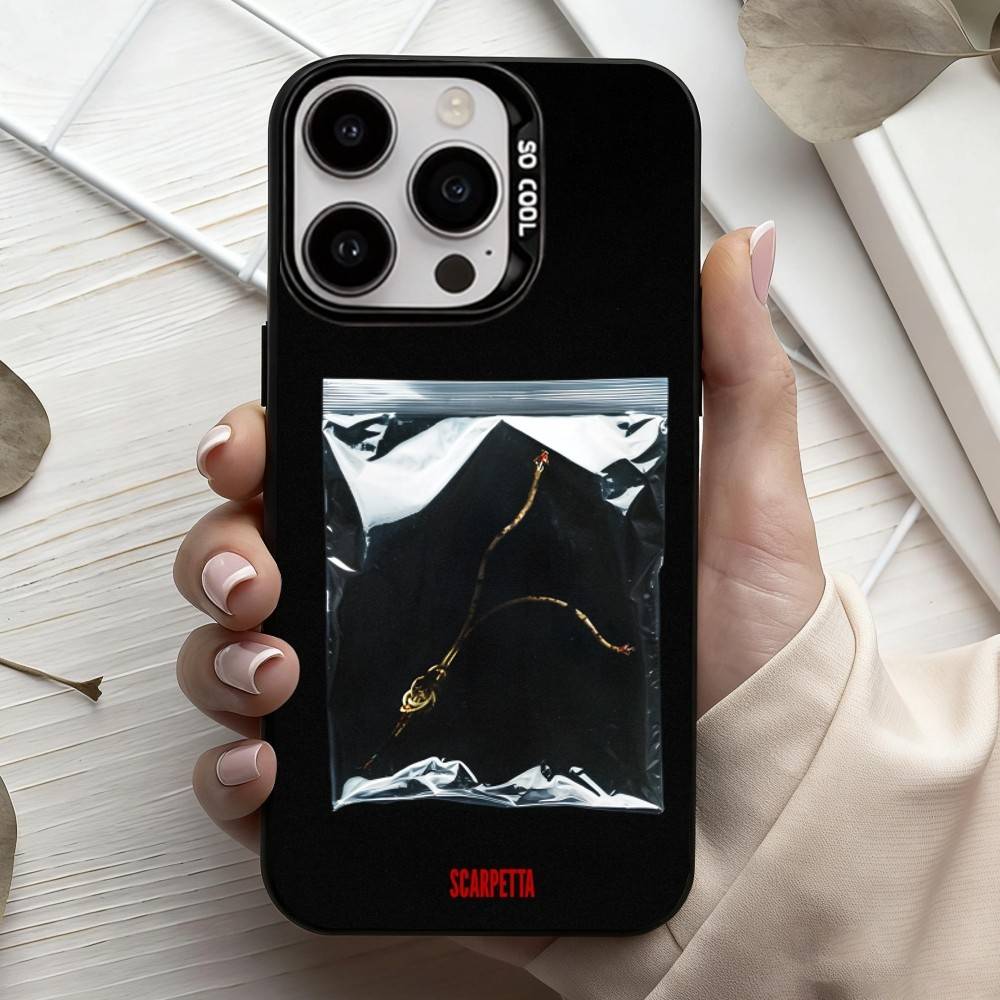 Чехол для телефона Сериал Скарпетта Для iPhone17,16,15,14,13,12,11 Plus,Pro Max Черный Конфетный серебристый чехол для телефона