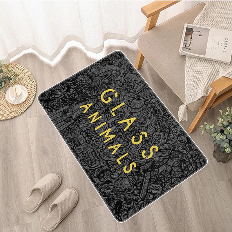 Дверной коврик, стеклянный коврик с животными Zaba, коврик для ванной комнаты, коврик для балкона, моющийся нескользящий кухонный коврик