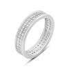 Серебряное кольцо с фианитами, вес изделия 3,08 гр (2208693)