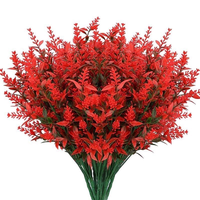 Искусственные цветы лаванды, пластиковые растения. Лаванда на открытом воздухе, в помещении, искусственные цветы, украшение дома, вечеринка, свадьба, сад, офис, украшение террасы.