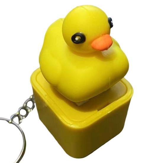 Брелок-пуговица в виде ящерицы, фиджет-игрушка со звуком, светодиодной подсветкой, для снятия стресса и тревоги, лягушачья клавиатура