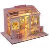 Miniature Dollhouse DIY Kit Set with LED Lights (Ice Cream Shop)