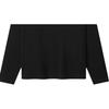 Fear of God Essentials Базовое классическое лонгсливное футболка Винтажный черный Унисекс Топы 125AS264501F
