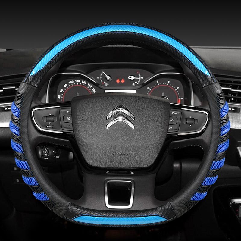 Car Steering Wheel Cover For Citroen C4 Cactus C3-XR Spacetourer 2017 2018 - C4 2010 2011 - D Type Steering