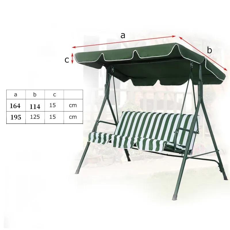 Porch Hammock Swing Awning Replacement Waterproof Rainproof Swing Chair Top Cover Canopy Garden Outdoor Sunshade Protectoer