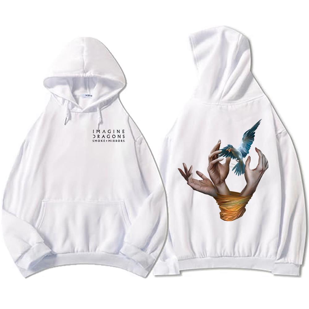 Band Imagine Dragons Hoodies Reflections From The Vault of Smoke + Mirrors Album Sweatshirts Long Sleeve Hooded Pullover Men Top