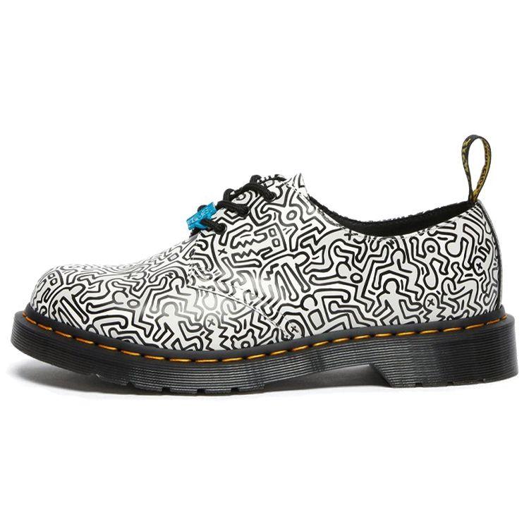 Dr. Martens Keith Haring X 1461 Allover Print Unisex Sneakers White Black 26833009