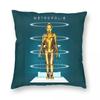 Metropolis Maria Standing Square Pillowcase Polyester Linen Velvet Printed Zip Decorative Throw Pillow Case Home Cushion Case