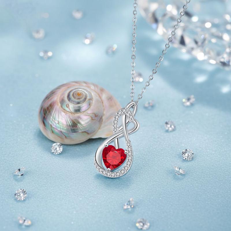 Barbie necklace "Original Design" Infinite Love Red Temperament Niche Versatile Ins Style High-Looking Romantic Heart-beating Gift Box ZJYXL-HJ-204