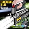 800LM Portable  LED Strong Light Flashlight USB Rechargeable Waterproof Handheld Lantern Flashlights for Outdoor Camping