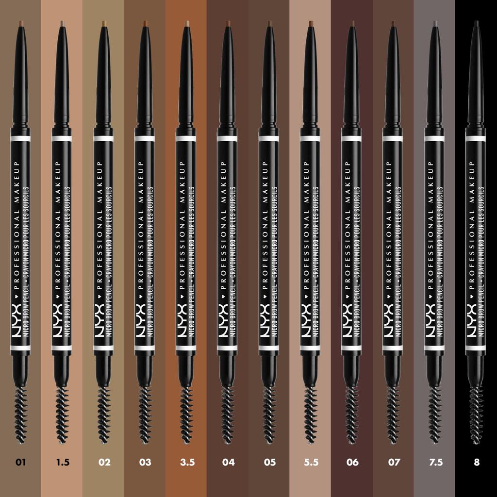 NYX Professional Makeup Карандаш для бровей Micro Brow 01 Цвет: Серо-коричневый