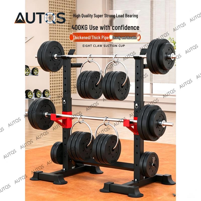 AUTQS Adjustable Squat Rack and Weight Lifting Bench Set