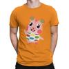 Animal Funny Crossing Game Creative TShirt for Men Pink Round Collar Pure Cotton T Shirt Distinctive Birthday Gifts OutdoorWear