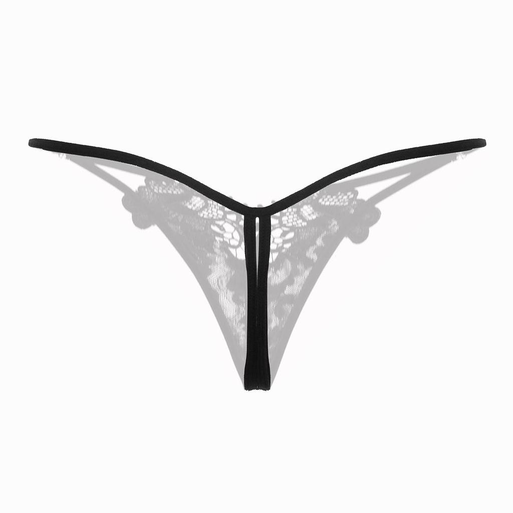 Erotic Panties Ladies Crotch Openning Underwear Sexy Embroidered Hollow Out Underpants See-Through Lingerie Hot Thongs