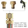 4pcs Brass Hose Connector Hose Quick Connector 1/2 Inch Garden Hose Quick Connector Quick Connector For Arro Hoses - DD