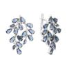 Silver Earrings with Nano Sapphire 4.325ct (2195221)