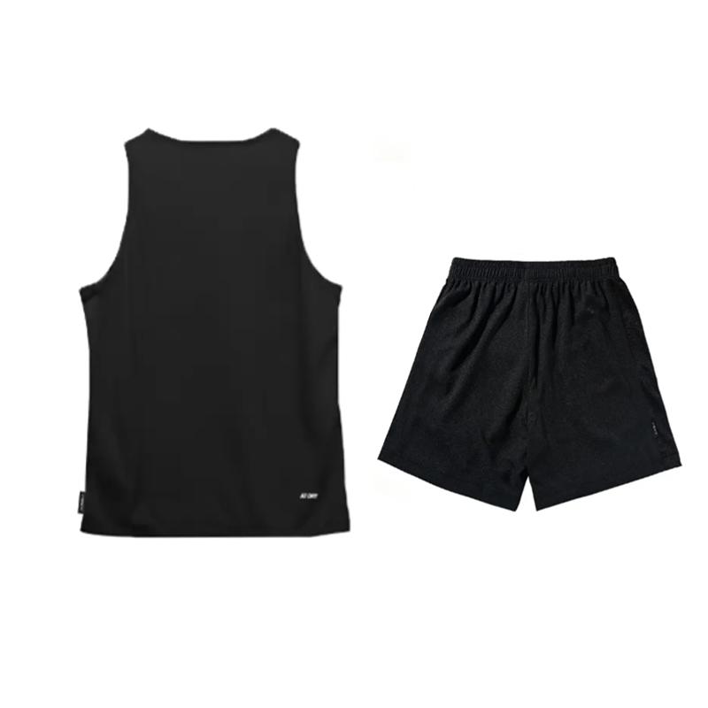 Li-Ning Летний мужской дышащий быстросохнущий модный удобный легкий приятный для кожи влагоотводящий повседневный спортивный костюм Мужской костюм YVSW029-2+YATV113-1