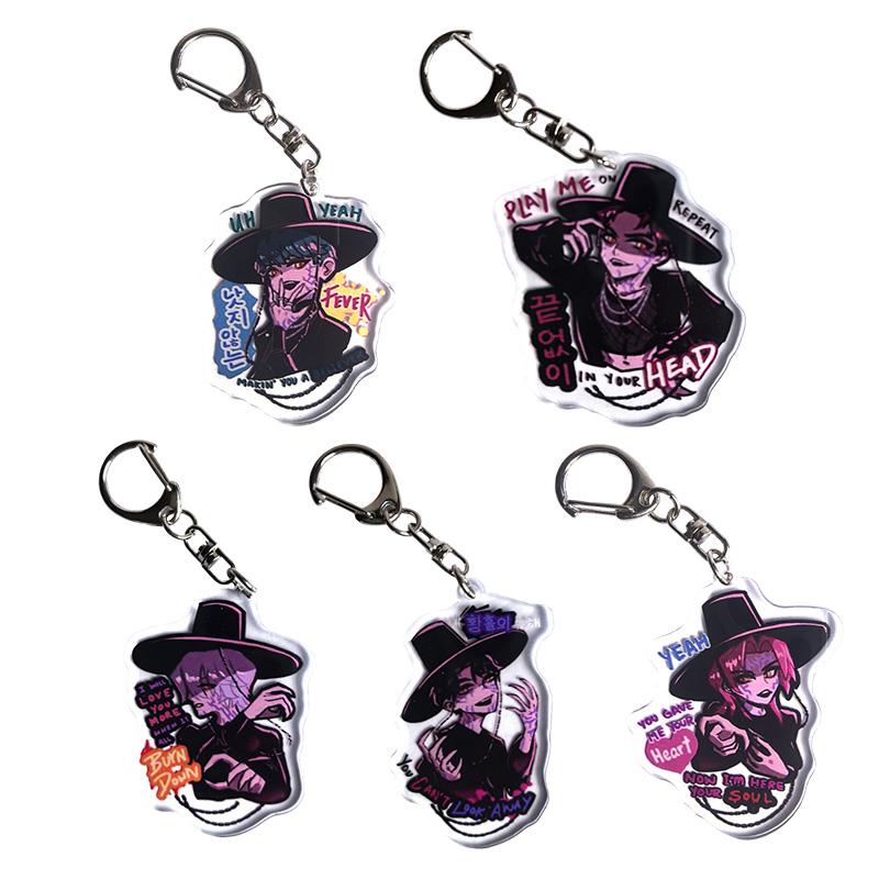 K-pop Карточки Охотники на демонов Наклейки Аниме Карточки Альбома Huntrix K-pop Брелоки Украшение на день рождения Подарок для фанатов Сувенир