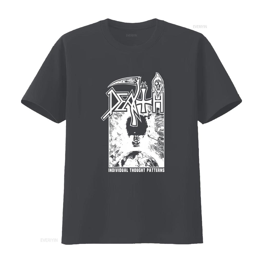 Mens Death Individual Thought Patterns Print T Shirt Xxx Large vintage Washed Breathable homme Comfortable fashion Versatile