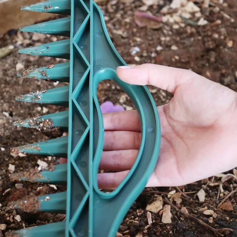 1-3PCS Seeds Spreader Seed-in Gardening Manual 12-Hole Soil Digger Portable Seeds Spacer Soil Puncher for Planting Seeds Soil Loosening